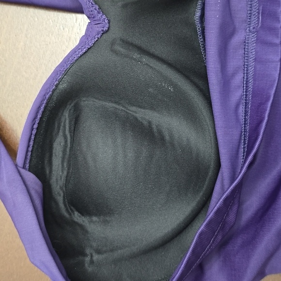 MIRACLESUIT Plum Purple Sz 12 Onepiece Swimsuit Rouching - Picture 6 of 6